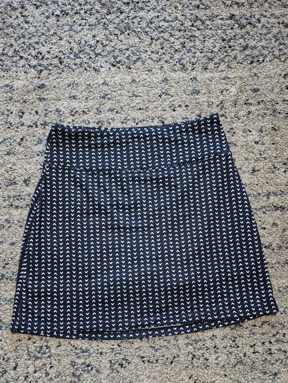Seg'ments Luxe Blue and White Patterned Women's Skort